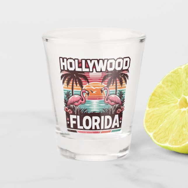 Hollywood Florida Shot Glass (Front)