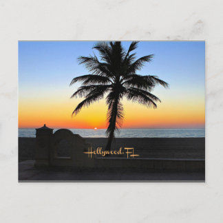 Hollywood, Florida - tropical sunrise Postcard