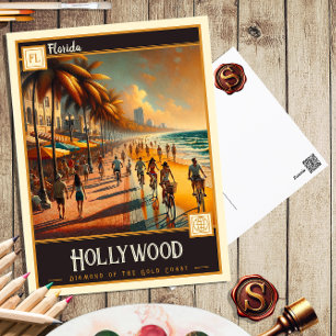 Hollywood, Florida   Vintage Postcard