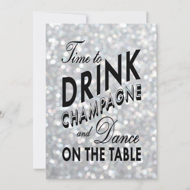 Hollywood Glam Couple's Shower Invitation (Front)