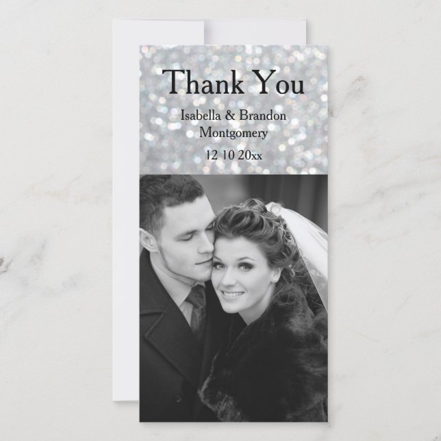 Hollywood Glam Thank You Card (Front)