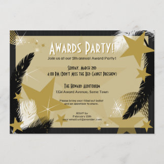 Hollywood Glamour Award Party Invitation