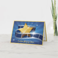 Hollywood Gold Star Movie Filmstrip Personalised