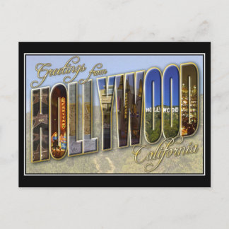 Hollywood Greetings Vintage Postcard