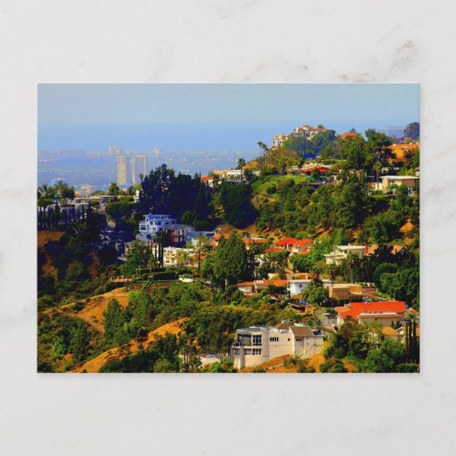 Hollywood Hills, California Postcard (Front)