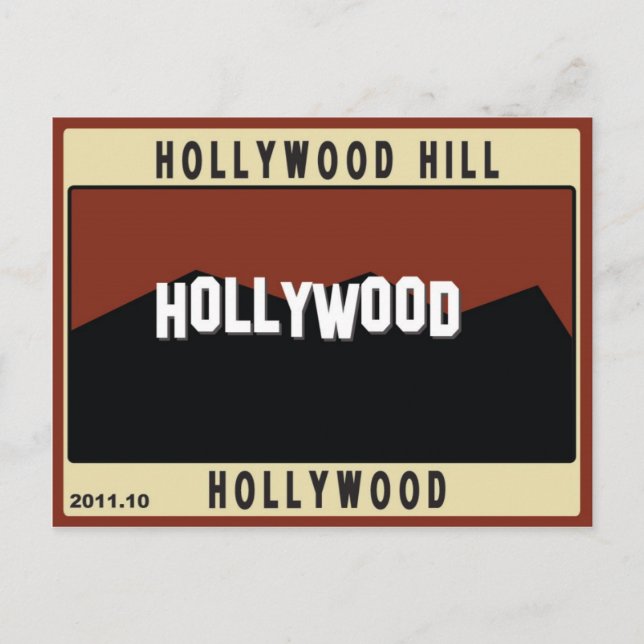 Hollywood Hills Postcard (Front)
