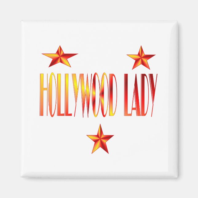 hollywood lady magnet (Front)