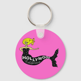 Hollywood Mermaid (pink) Key Ring