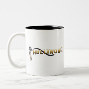 Hollywood-Movie Director Camera Two-Tone Coffee Mug