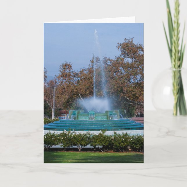 Hollywood Mulholland Memorial Fountain Holiday Card (Front)