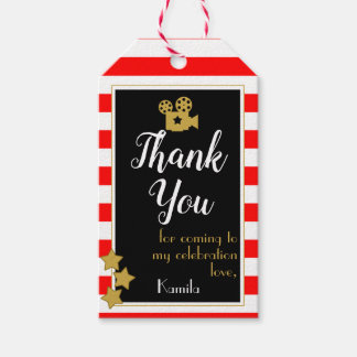 Hollywood Party Favour Tags