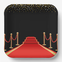 Hollywood Red Carpet Party Plates