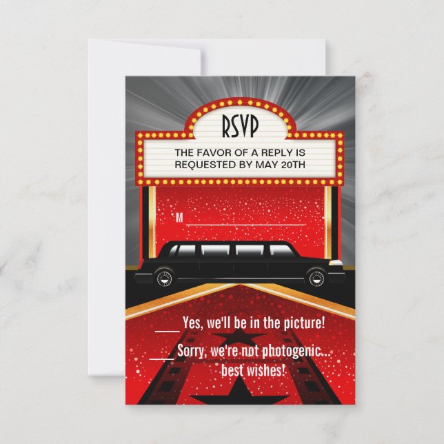 Hollywood Red Carpet RSVP (Front)