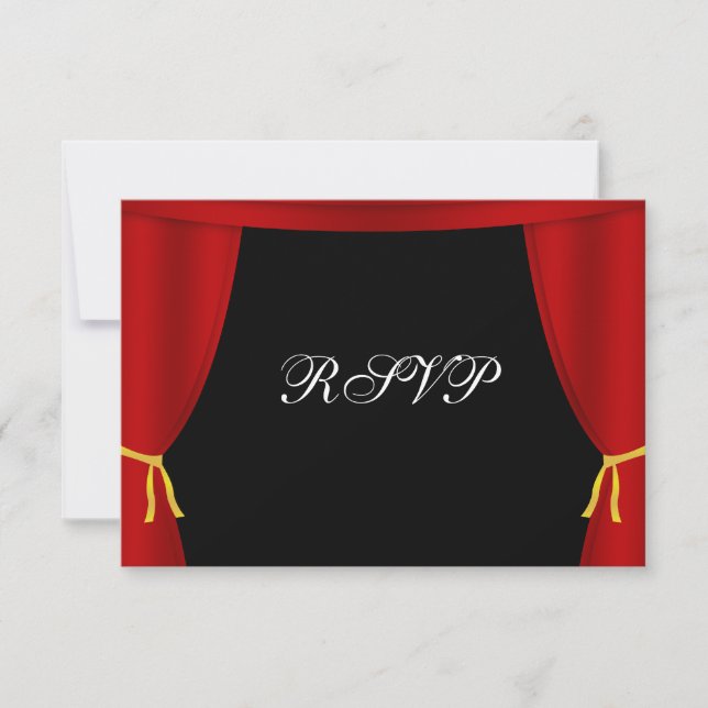 Hollywood Red Curtain RSVP (Front)