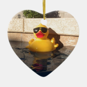 Hollywood Rubber Duckie Ceramic Tree Decoration