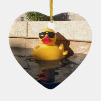 Hollywood Rubber Duckie Ceramic Tree Decoration