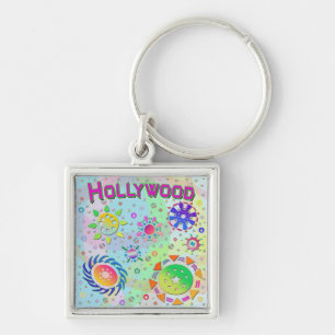 Hollywood Seven Suns & Energy Keychain