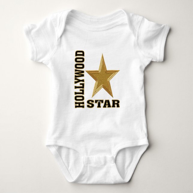 Hollywood Star Baby Bodysuit (Front)