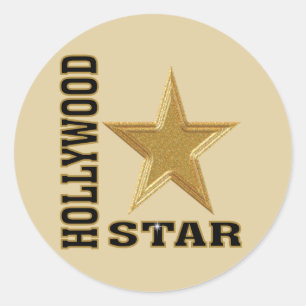 Hollywood Star Classic Round Sticker