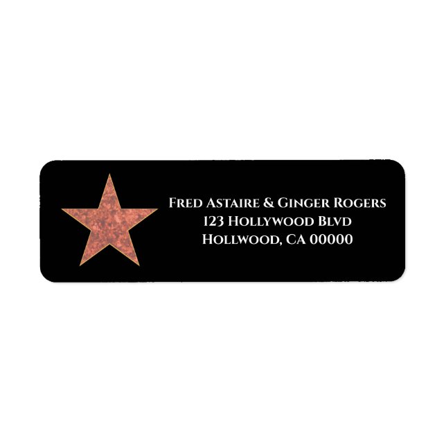 Hollywood Star Personalised (Front)