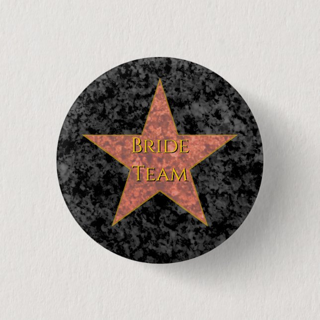 Hollywood Star Personalised pin (Front)