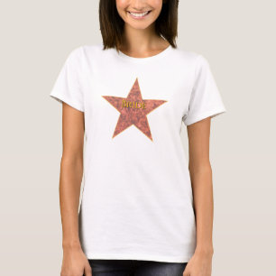 Hollywood Star Personalised Text T-Shirt