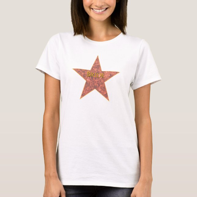 Hollywood Star Personalised Text T-Shirt (Front)