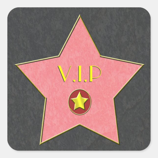 Hollywood Star Stickers (Front)