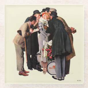 Hollywood Starlet Glass Coaster