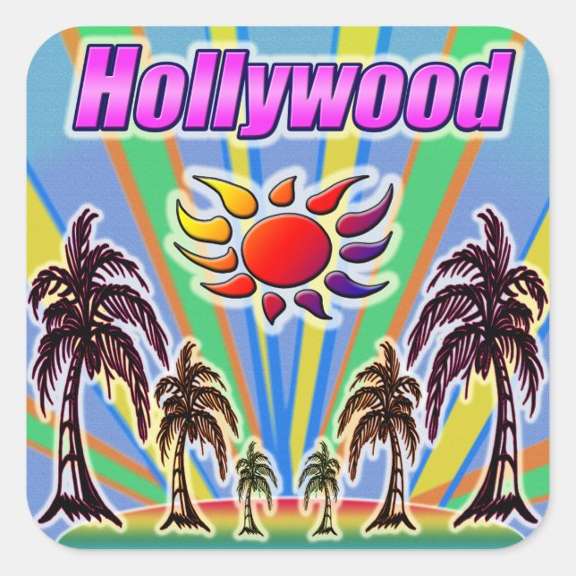 Hollywood Summer Love Sticker (Front)