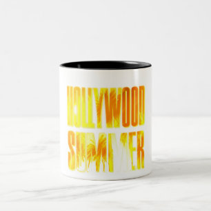 "Hollywood Summer" Yellow Orange Letter Cup