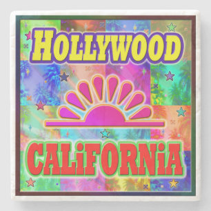 Hollywood Sun & Palms Coaster