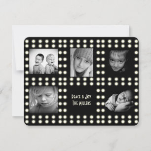 Hollywood Theme Holiday Card Family Photos