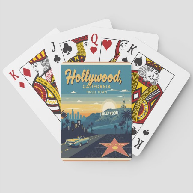 Hollywood Tinsel Town Playing Cards (Back)