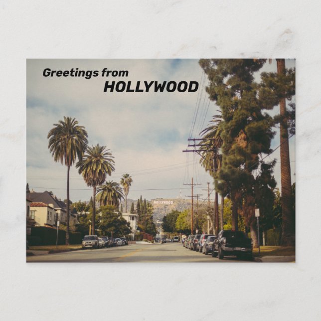 Hollywood USA Postcard (Front)