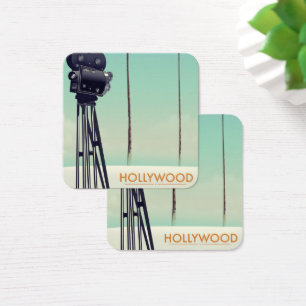 Hollywood Vintage camera Travel poster