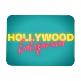 Hollywood Vintage Neon Lights Magnet