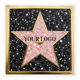 Hollywood Walk of Fame Square Coaster Photo Print