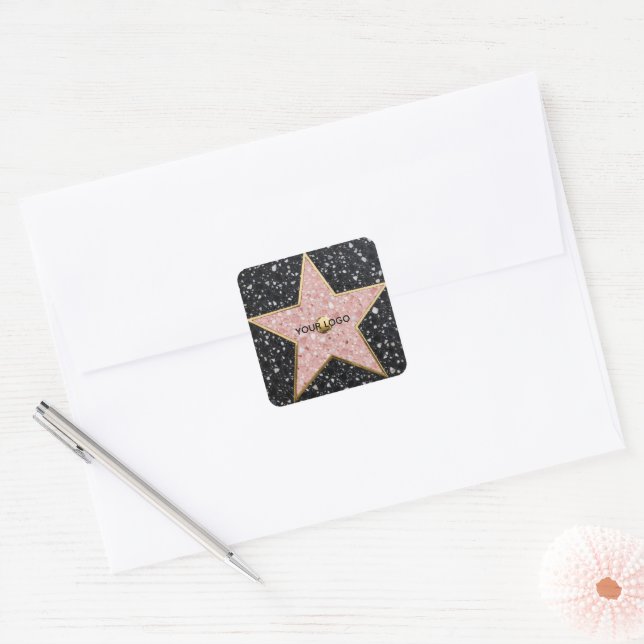 Hollywood Walk of Fame Square Coaster Sticker (Envelope)