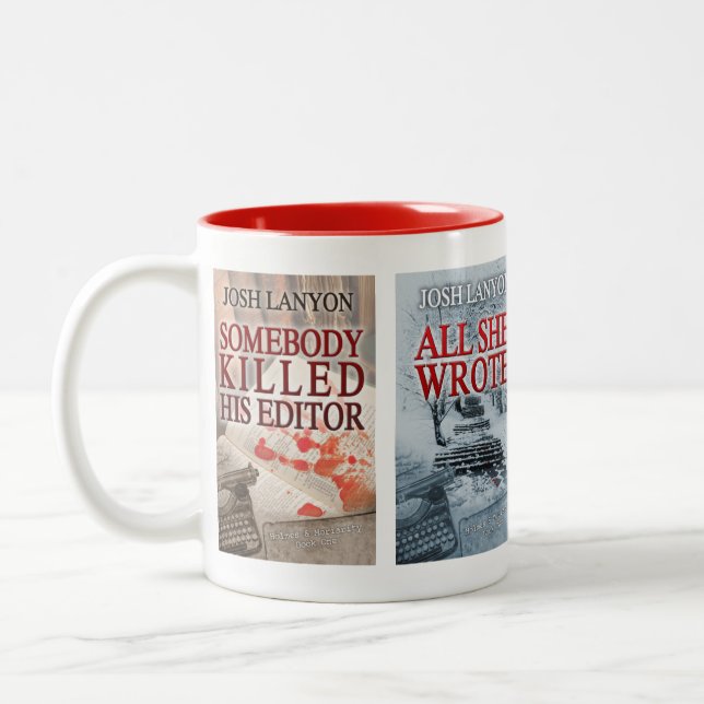 Holmes and Moriarity Series mug (Left)