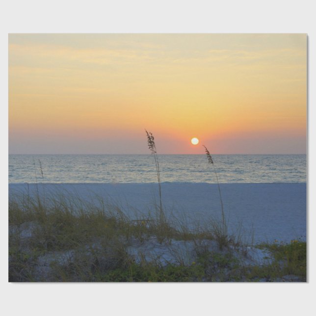 Holmes Beach Sunset Wrapping Paper (Flat)
