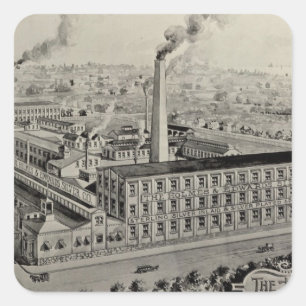 Holmes & Edwards Silver Co Square Sticker
