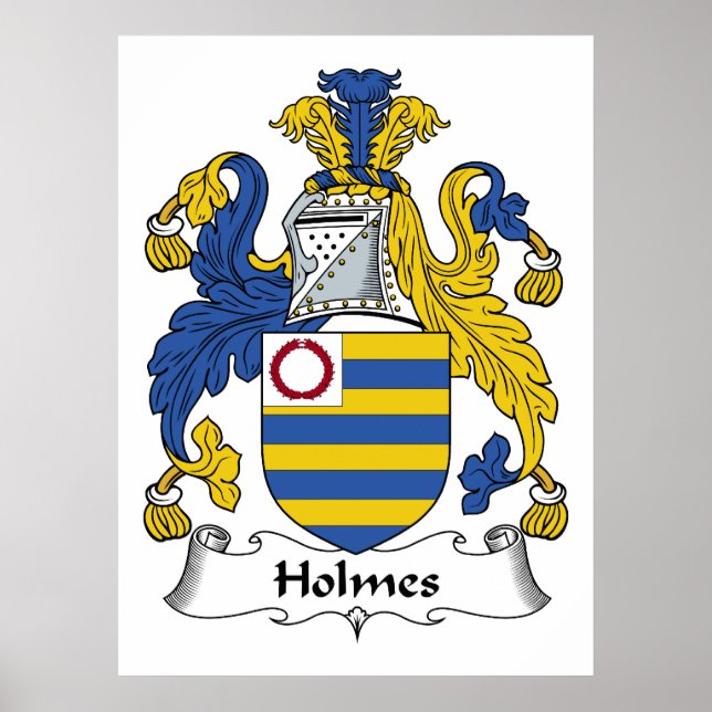 Holmes Family Crest Poster (Front)