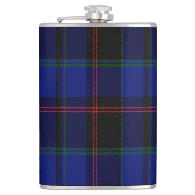 Holmes Scottish Tartan Hip Flask (Front)