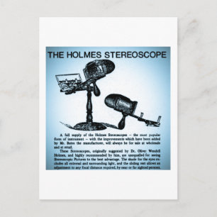 Holmes Stereoscope Advertisement (Cyanotype) Postcard