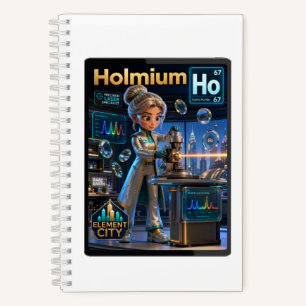 Holmium (Ho) – Atomic ATOMIVRA™ Collection Notebook