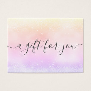 Holo Glitter Elegant Business Gift Certificate