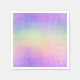 holo rainbow soft ombre :  napkin