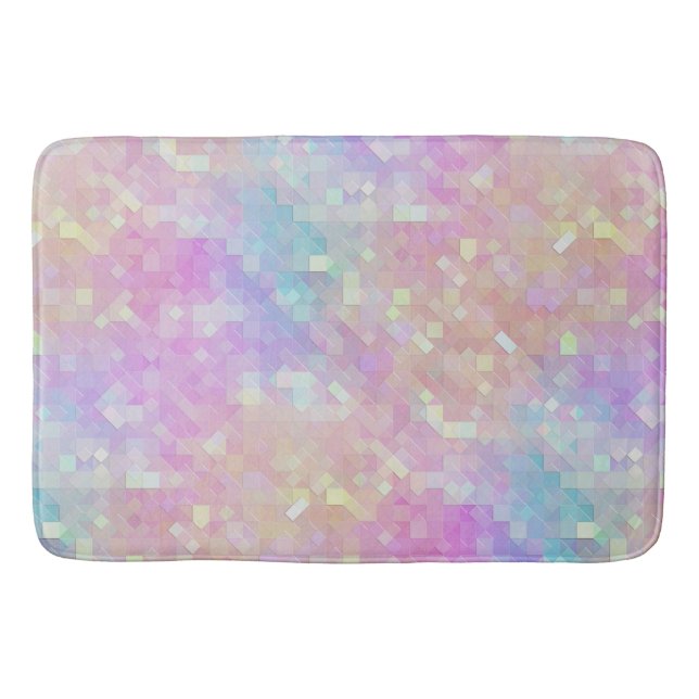 holo sparkle mosaic : bath mat (Front)