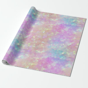 holo sparkle mosaic : wrapping paper